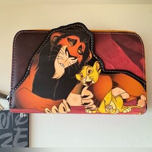 Loungefly Disney The Lion King Villains Scar Zip Around Wallet